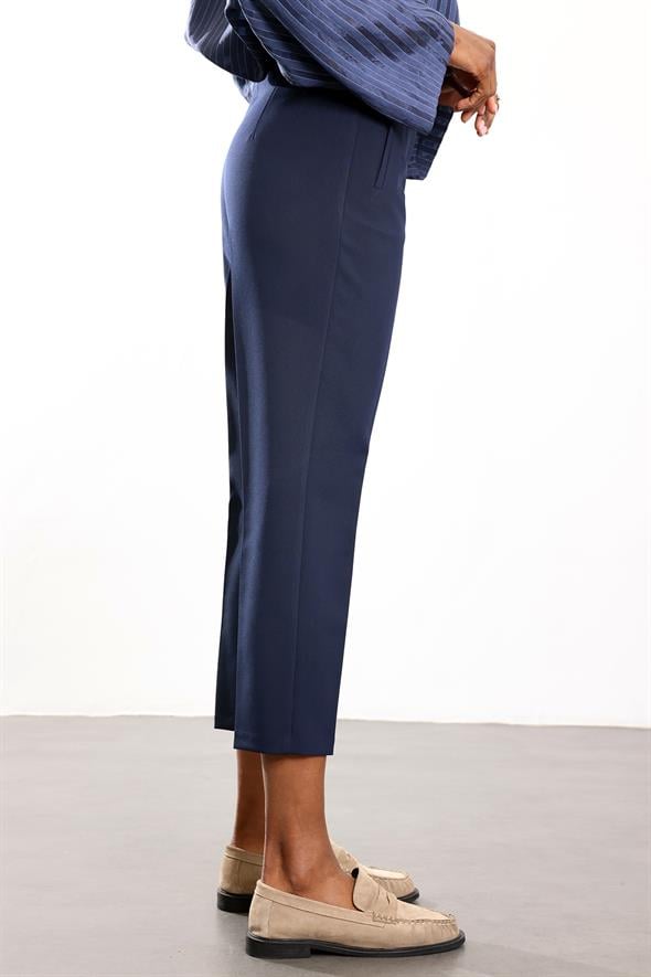 Lacivert Flatolu Pantolon 5113