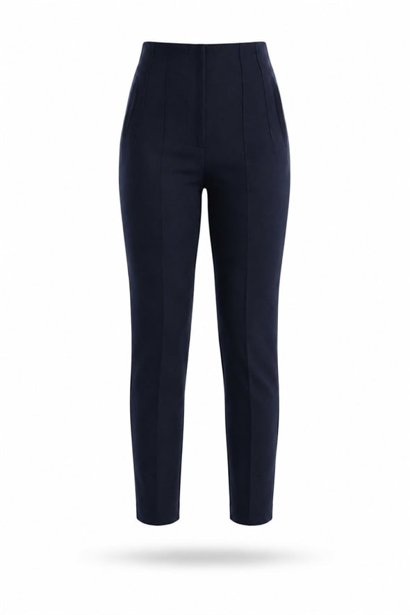 Lacivert Flatolu Pantolon 5113