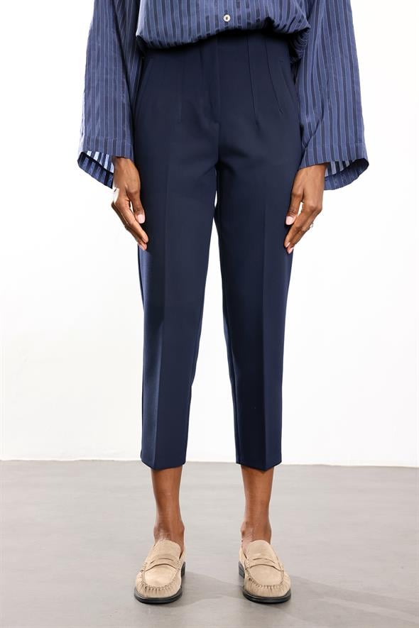 Lacivert Flatolu Pantolon 5113