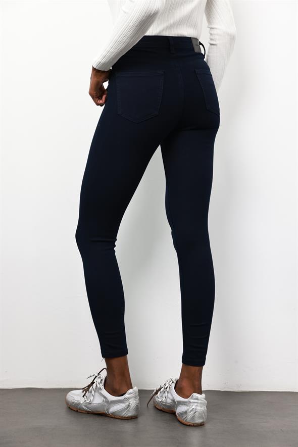 Lacivert İthal Full Likra Toparlayan Skinny Jean 7277