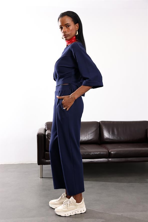 Lacivert İthal Modal Takım 