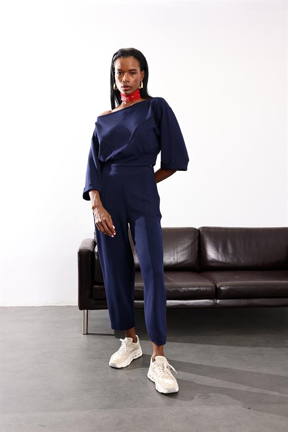 Lacivert İthal Modal Takım 