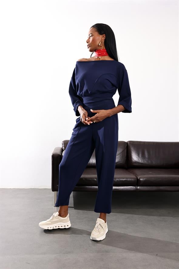 Lacivert İthal Modal Takım 