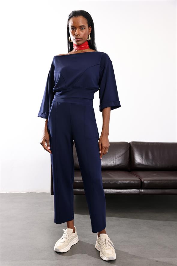 Lacivert İthal Modal Takım 