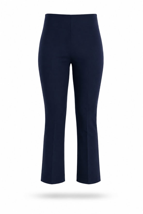 Lacivert Mini Flare Pantolon 438