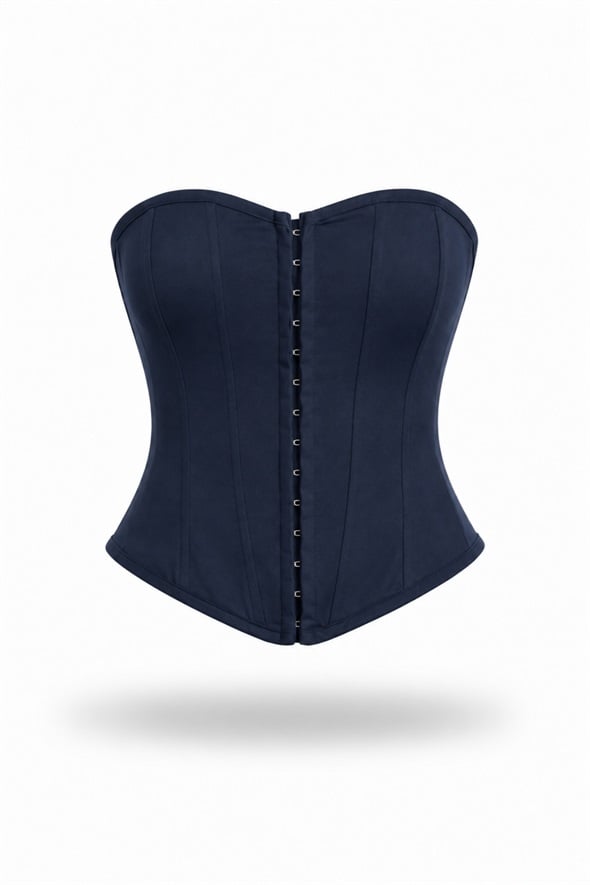 Lacivert Straplez Korse Büstiyer 3287