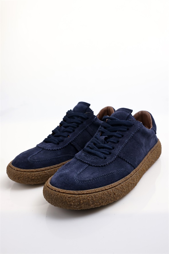 Lacivert Süet Sneaker 25412