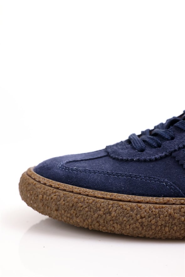 Lacivert Süet Sneaker 25412
