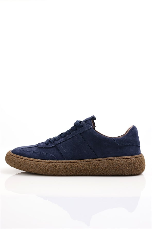 Lacivert Süet Sneaker 25412