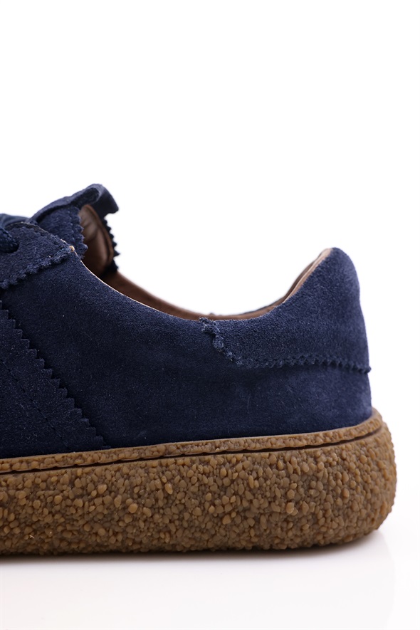 Lacivert Süet Sneaker 25412