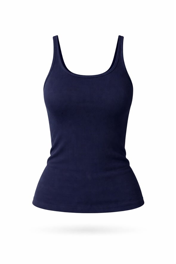 Lacivert U Yaka Fitilli Basic Atlet 