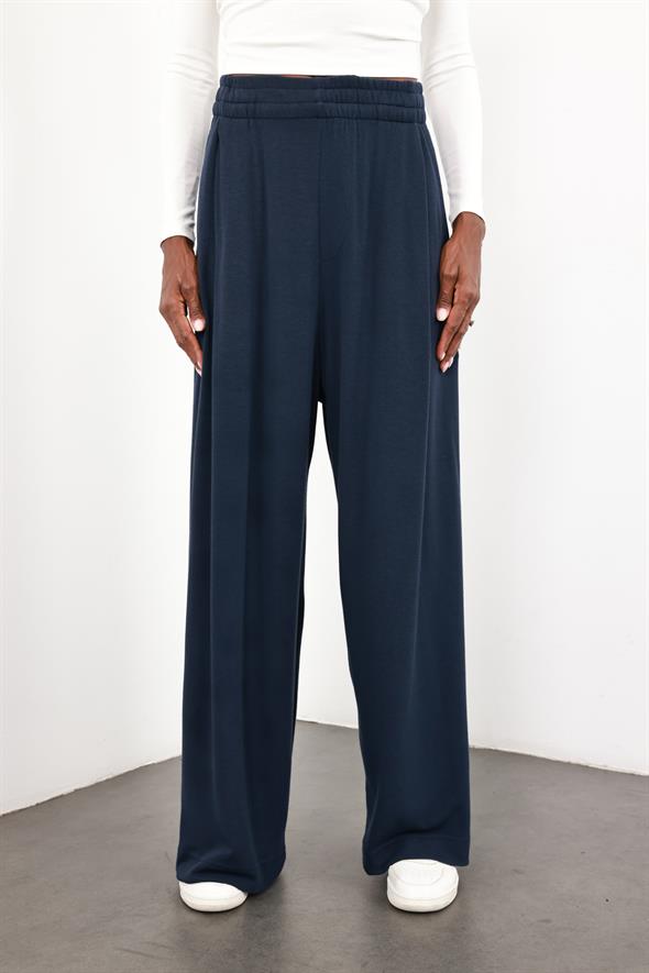 Lacivert Yüksek Bel Salaş Eşofman 0155