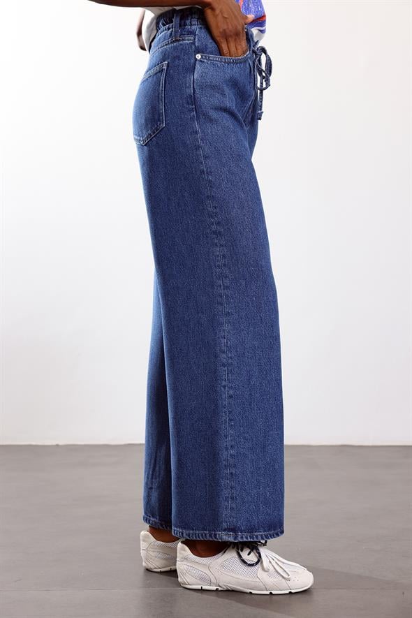 Mavi Lyocell Bağcıklı Denim Pantolon 
