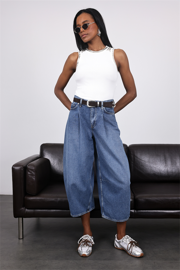 Mavi Lyocell Barrel Jean 