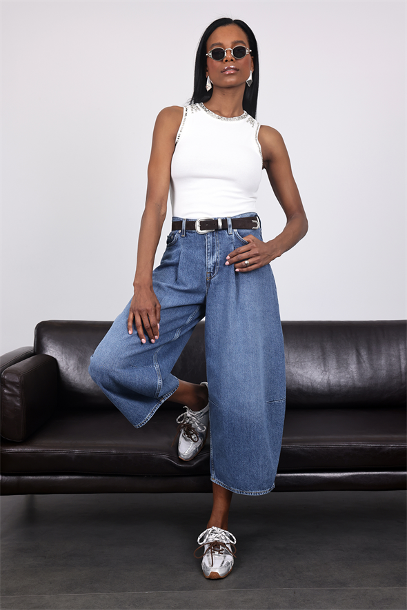 Mavi Lyocell Barrel Jean 
