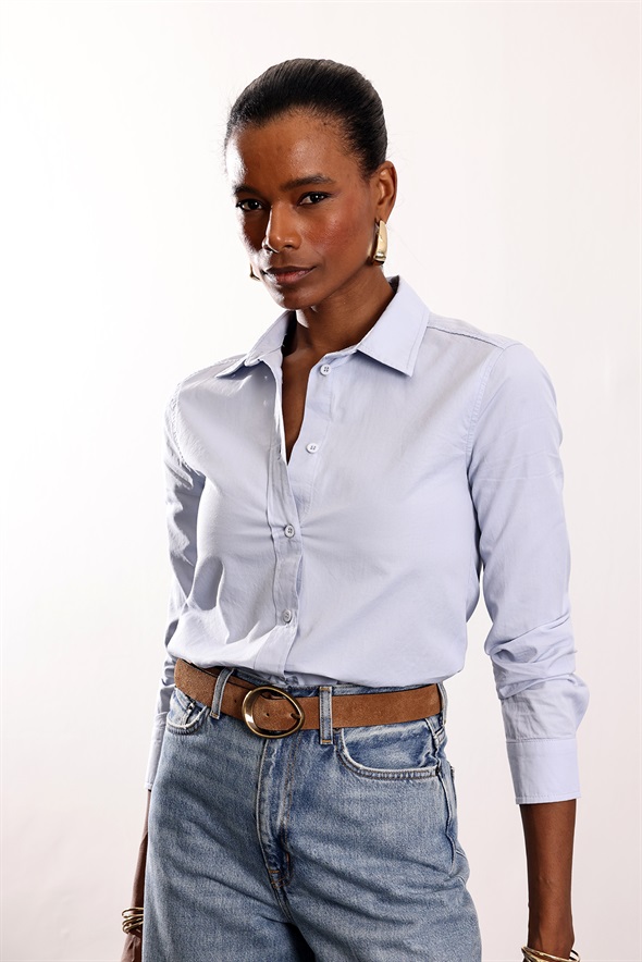 Mavi Slim Fit Gömlek 17449