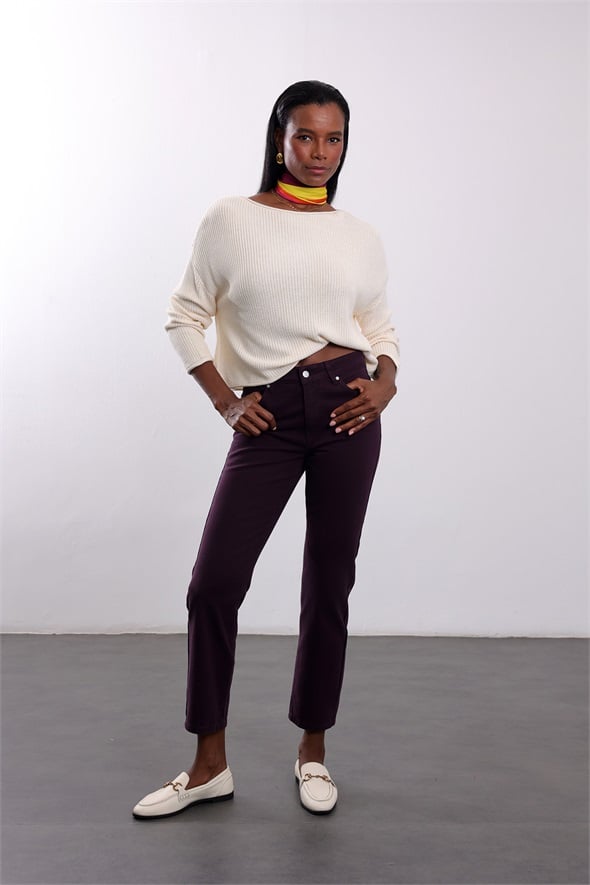 Mürdüm Mom Fit Jean 