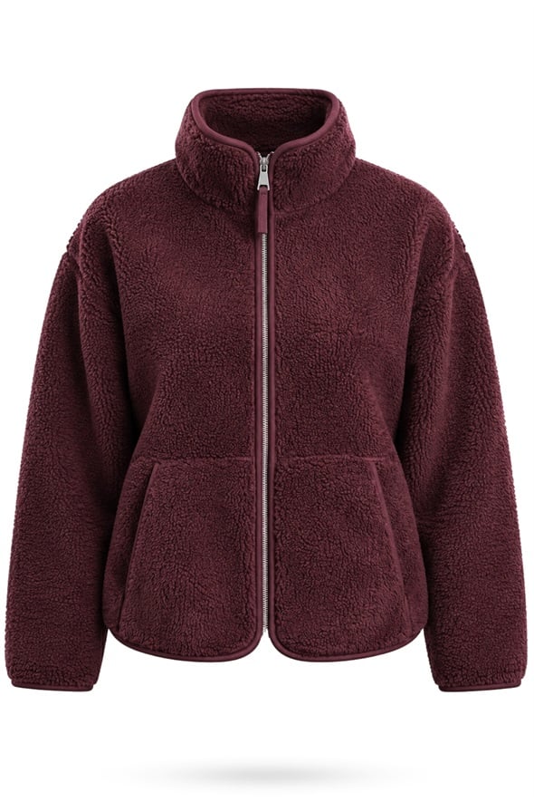 Mürdüm Polar Ceket 23236