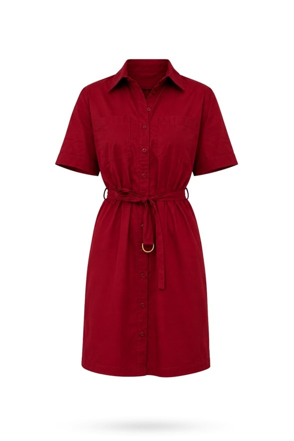 Mürdüm Verona Poplin Elbise 