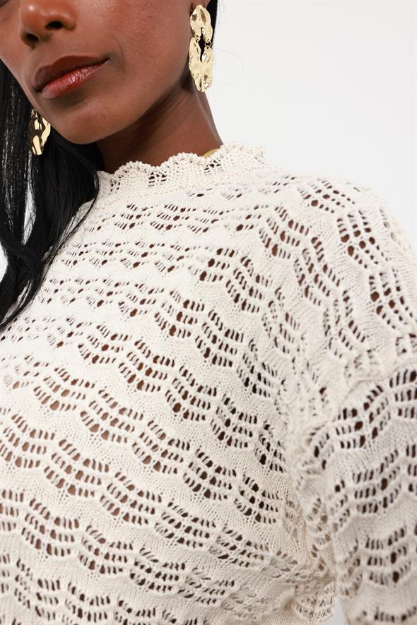 Naturel Ajurlu Triko 98071