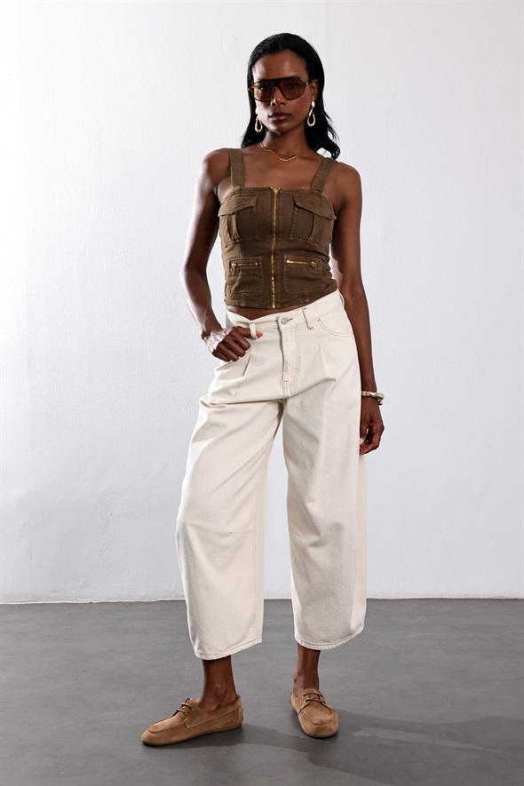 Naturel Barrel Jean 3642