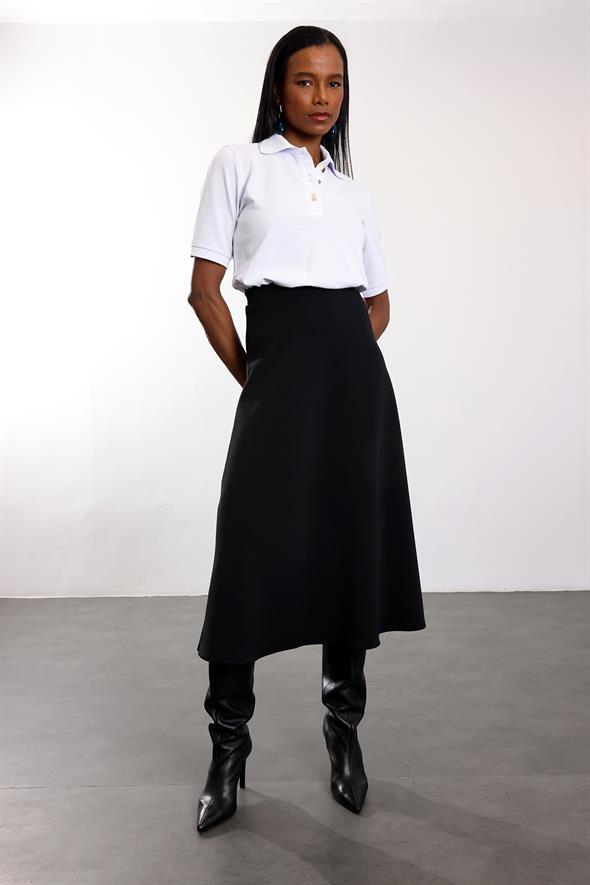 Optik Beyaz Polo Yaka Tişört 