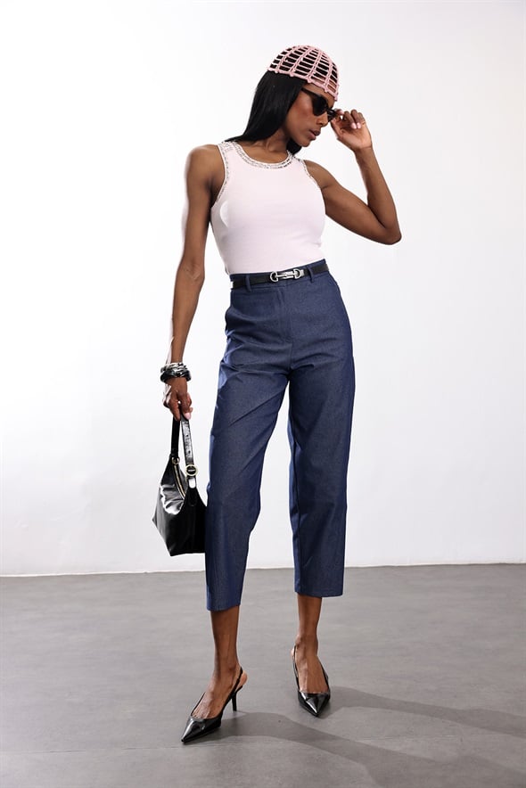 Pembe Taş İşlemeli Atlet 261006