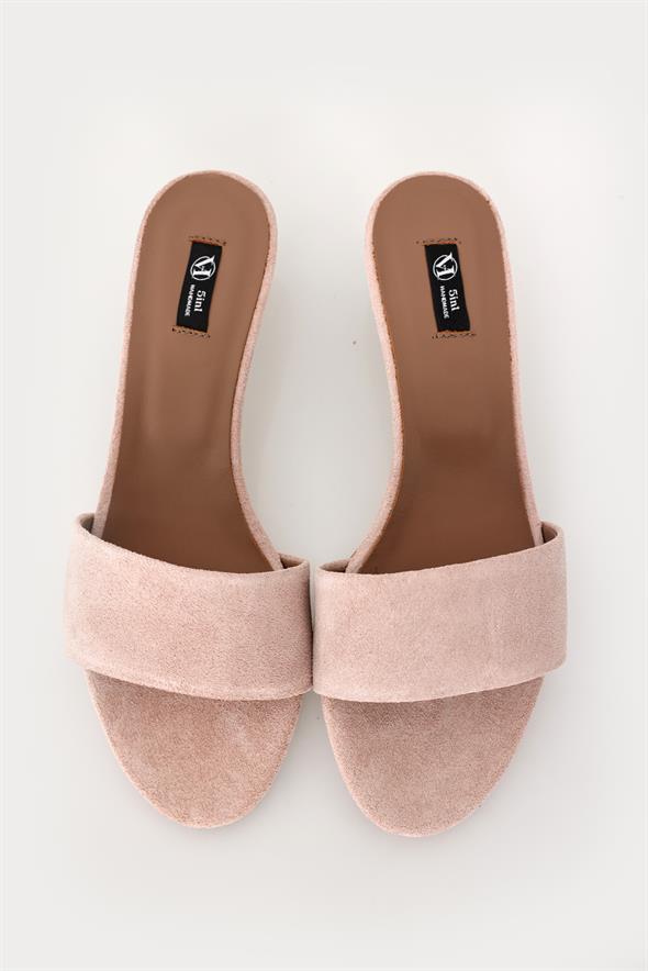 Pudra Mini Topuklu Terlik 24471