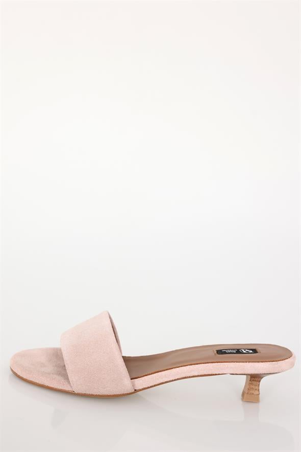 Pudra Mini Topuklu Terlik 24471