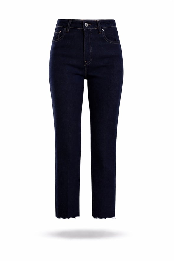 Rins Yıkamalı Yüksek Bel Boyfit Jean 2004