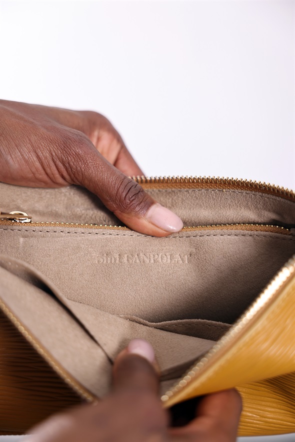 Sarı Lyon Deri Çanta 7988