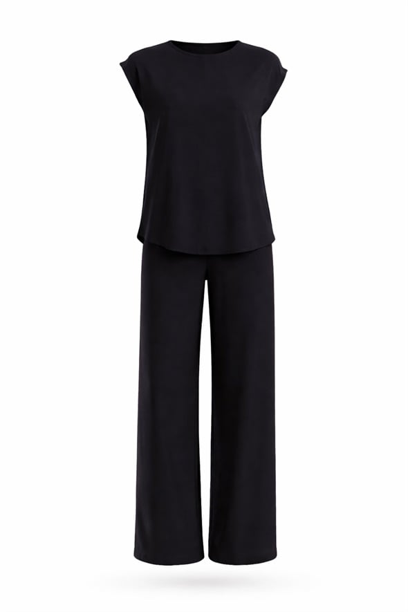 Siyah Bluz Pantolon Takım 0005