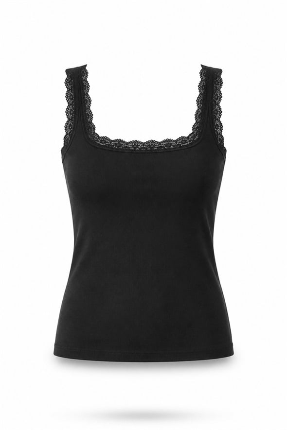 Siyah Dantelli Modal Atlet 17604