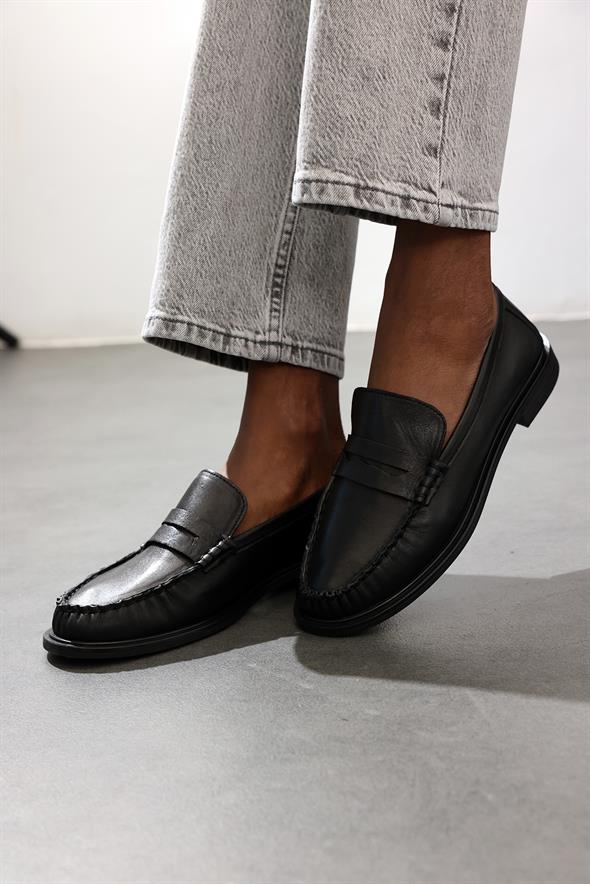 Siyah Deri Makosen 35507