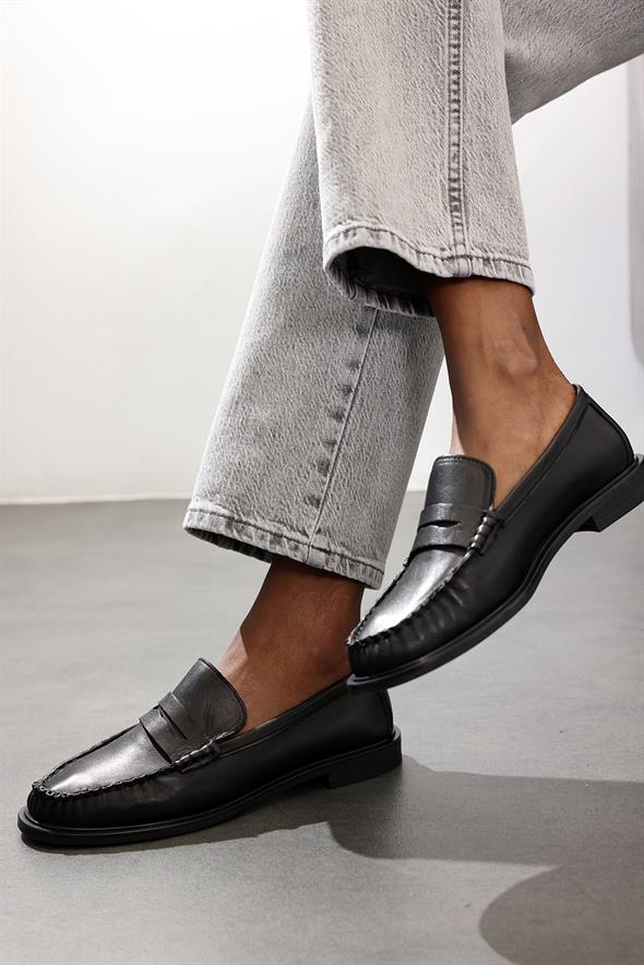 Siyah Deri Makosen 35507