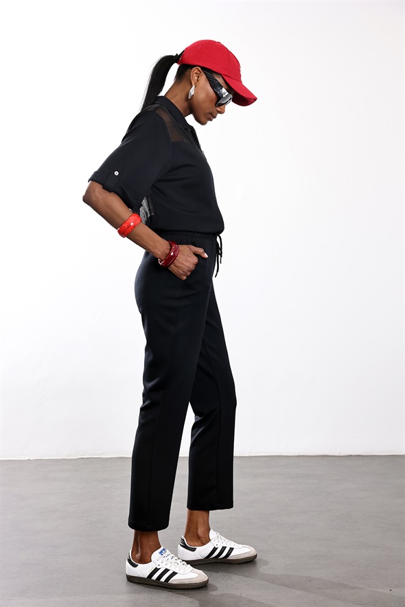 Siyah File Garnili Takım 4167