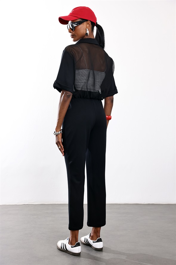 Siyah File Garnili Takım 4167