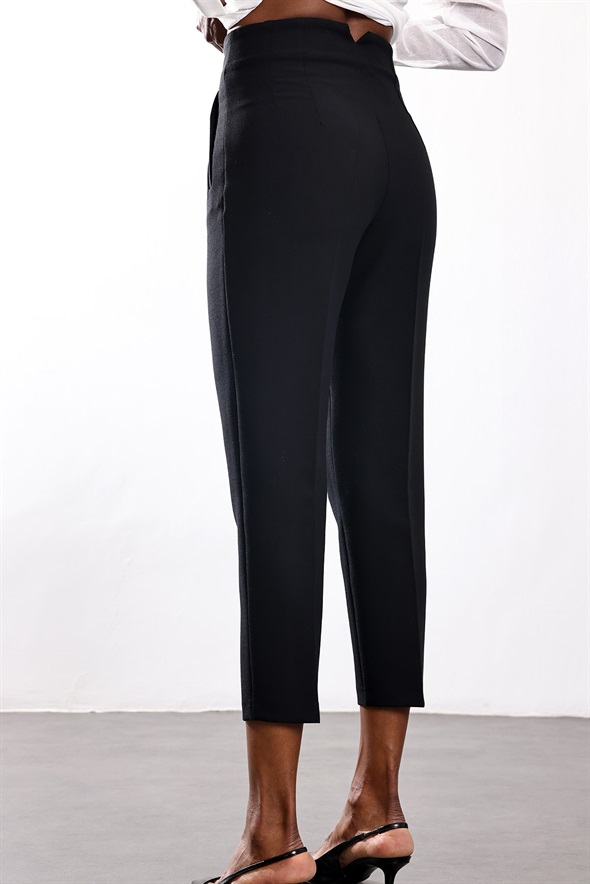Siyah Flatolu Pantolon 5113