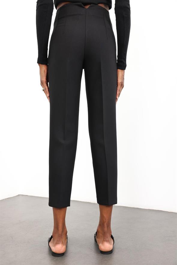 Siyah Flatolu Pantolon 5113