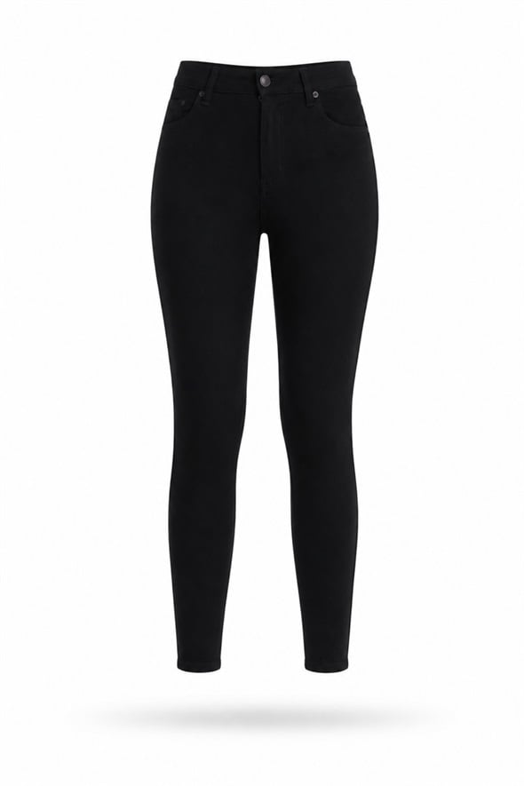 Siyah İthal Full Likra Toparlayan Skinny Jean 7277