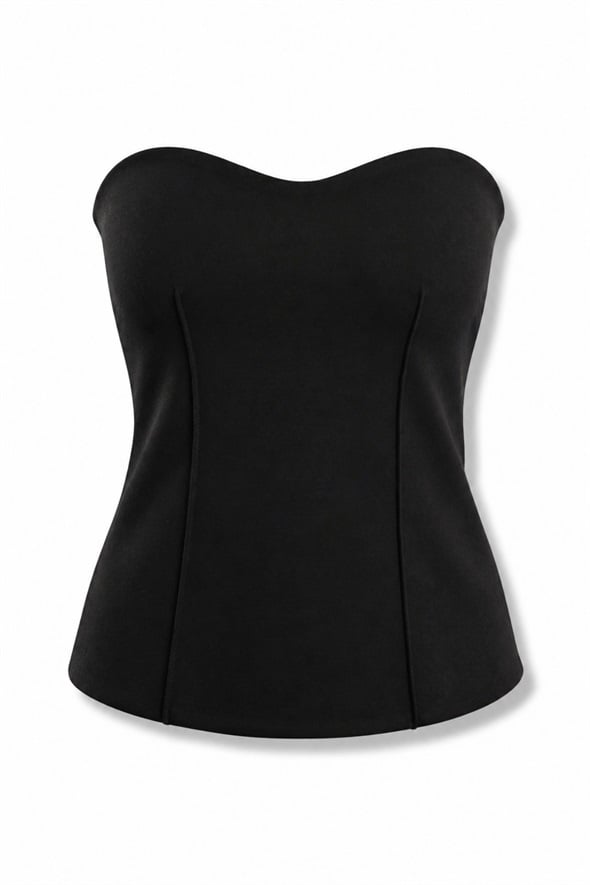 Siyah Kalp Yaka Büstiyer 17624