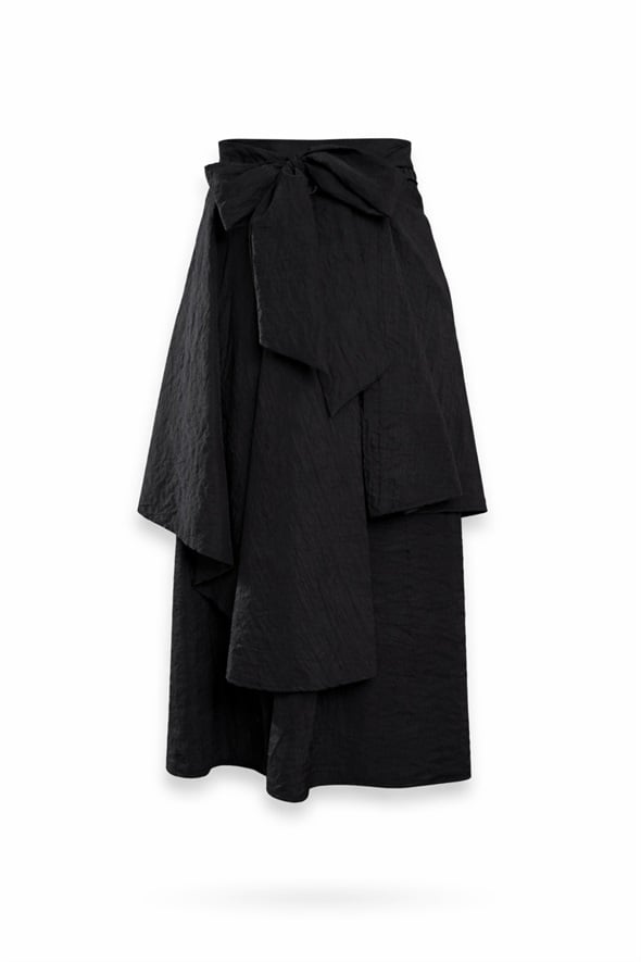 Siyah Kuşaklı Pantolon Etek 0020