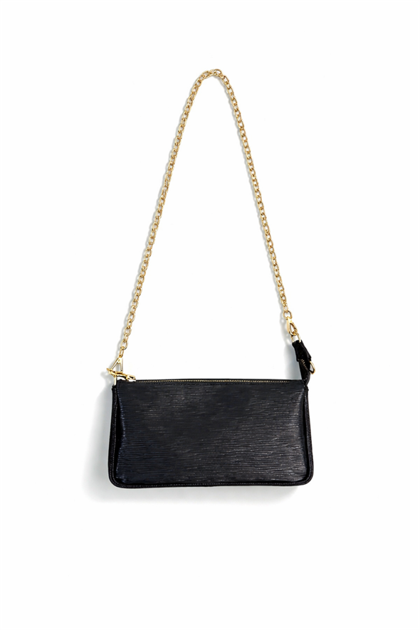 Siyah Lyon Deri Çanta 7988