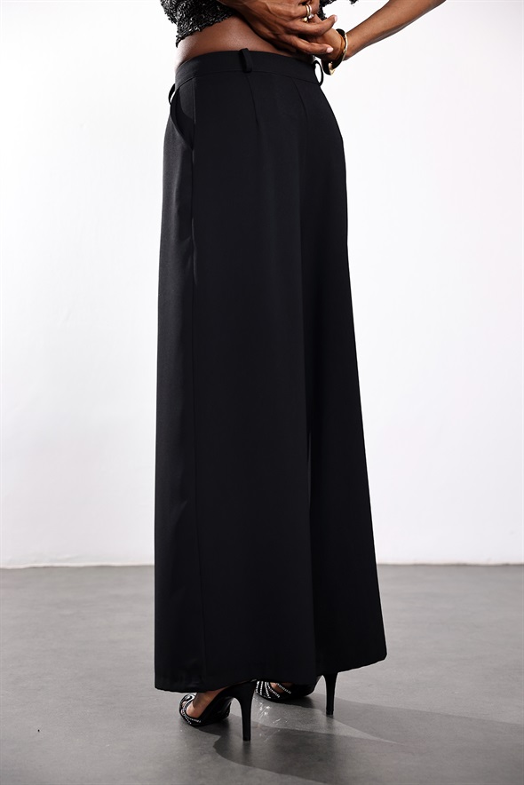 Siyah Onyx Krep Pantolon 
