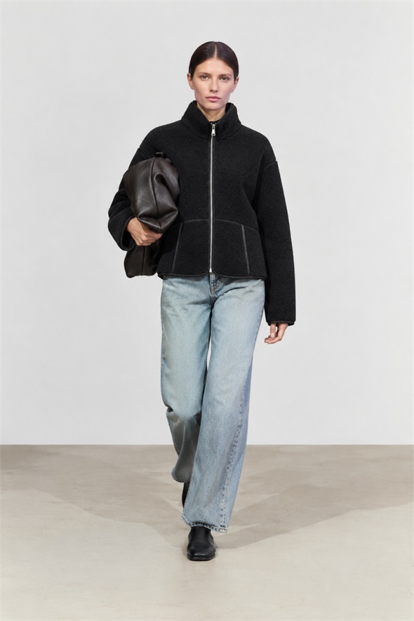 Siyah Polar Ceket 23236