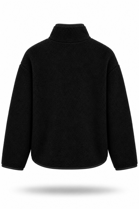 Siyah Polar Ceket 23236