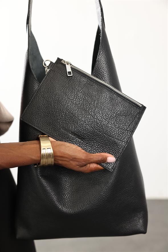 Siyah Copenhagen Deri Çanta 7977