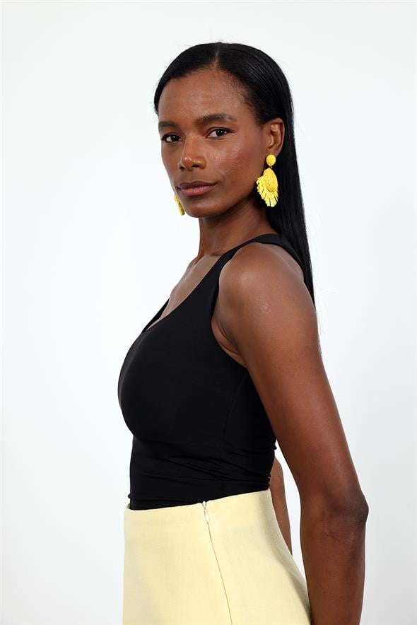 Siyah Sıfır Kol Jarse Atlet 015