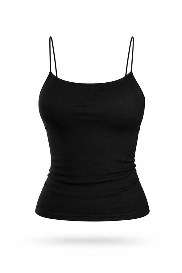 Siyah Spagetti Askılı Atlet 4829