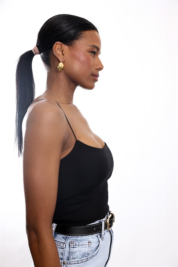 Siyah Spagetti Askılı Atlet 4829